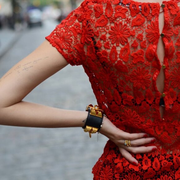 Zara Crochet Peplum Button Back Blouse XS - Picture 2 of 14